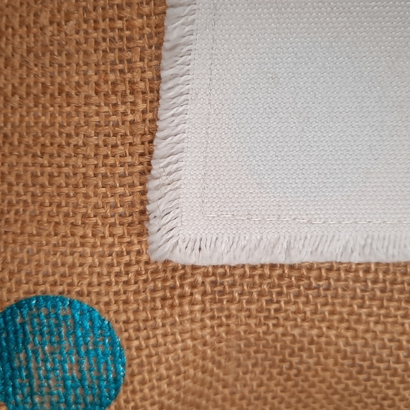 Butterfly Pillow Throw Toss Patio Porch Burlap Metalic Accent Applique - Picture 3 of 9